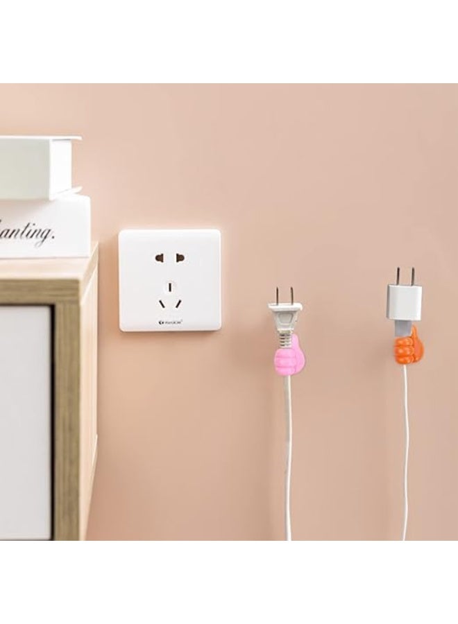 مجموعة 16 خطاف حائط من ازجاتشيني – سيليكون لاصق ذاتي متعددة الاستخدامات – تصميم لطيف على شكل يد صغيرة – خطافات للحائط والسيارة (ألوان عشوائية) - Image 3