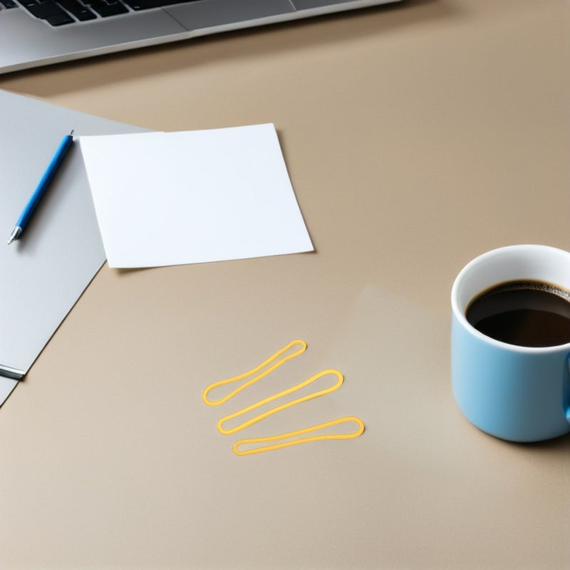 500pcs Rubber Bands: High Elasticity Bands Heavy Duty for File Organization Financial Documents Yellow - Office & School Supplies - Image 4
