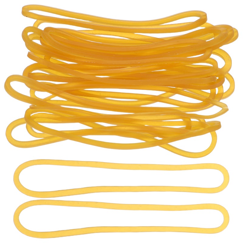 500pcs Rubber Bands: High Elasticity Bands Heavy Duty for File Organization Financial Documents Yellow - Office & School Supplies - Image 1