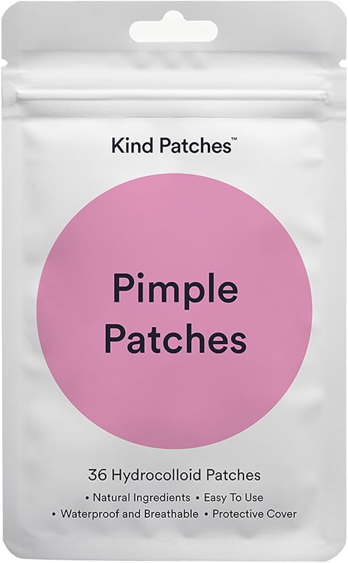 Kind Patches Pimple Patches Natural Hydrocolloid Spot Acne Stickers Treatment for Blemish Healing Waterproof Breathable Formula 36 Vegan Patches - Image 1