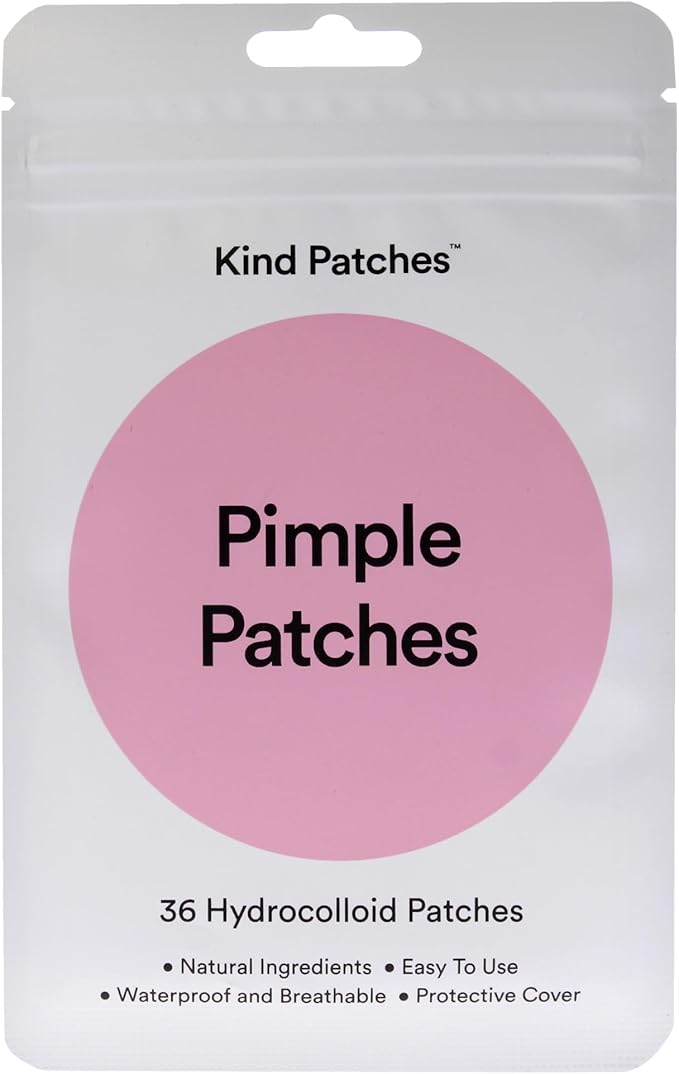 Kind Patches Pimple Patches Natural Hydrocolloid Spot Acne Stickers Treatment for Blemish Healing Waterproof Breathable Formula 36 Vegan Patches - Image 4