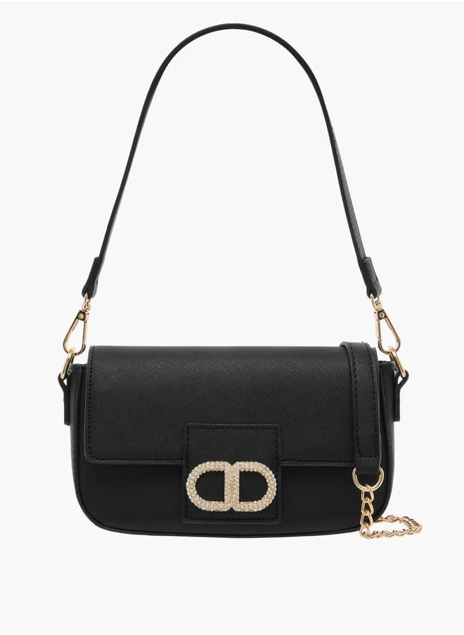 Flora Bella By Shoexpress Womens Handbag With Brand Scraf On Handle