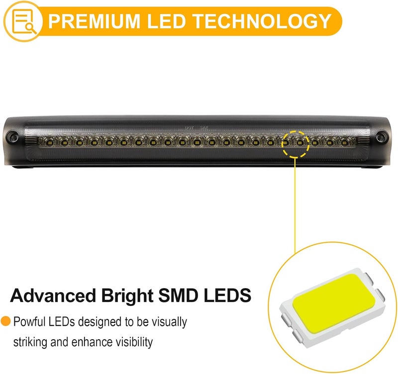 R&F Auto F1 Style Strobe LED Third Brake Light for F150, F250, Excursion - Image 4