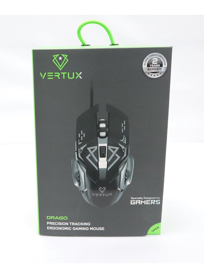 VERTUX Precision Tracking Ergonomic Gaming Mouse -wired - Image 5