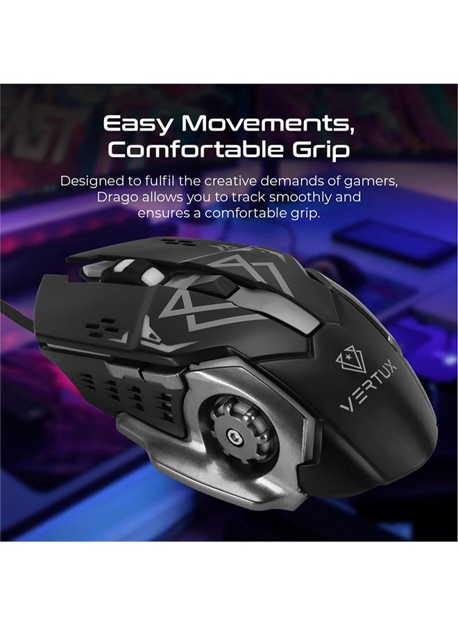VERTUX Precision Tracking Ergonomic Gaming Mouse -wired - Image 2