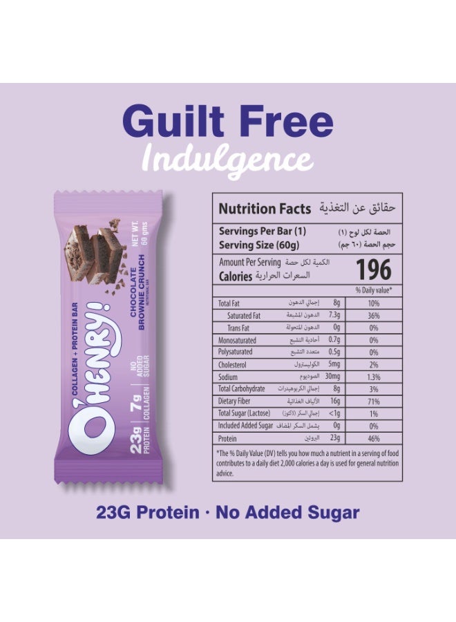 O'HENRY NUTRITION Collagen+Protein Bar - Chocolate Brownie Crunch - Image 5