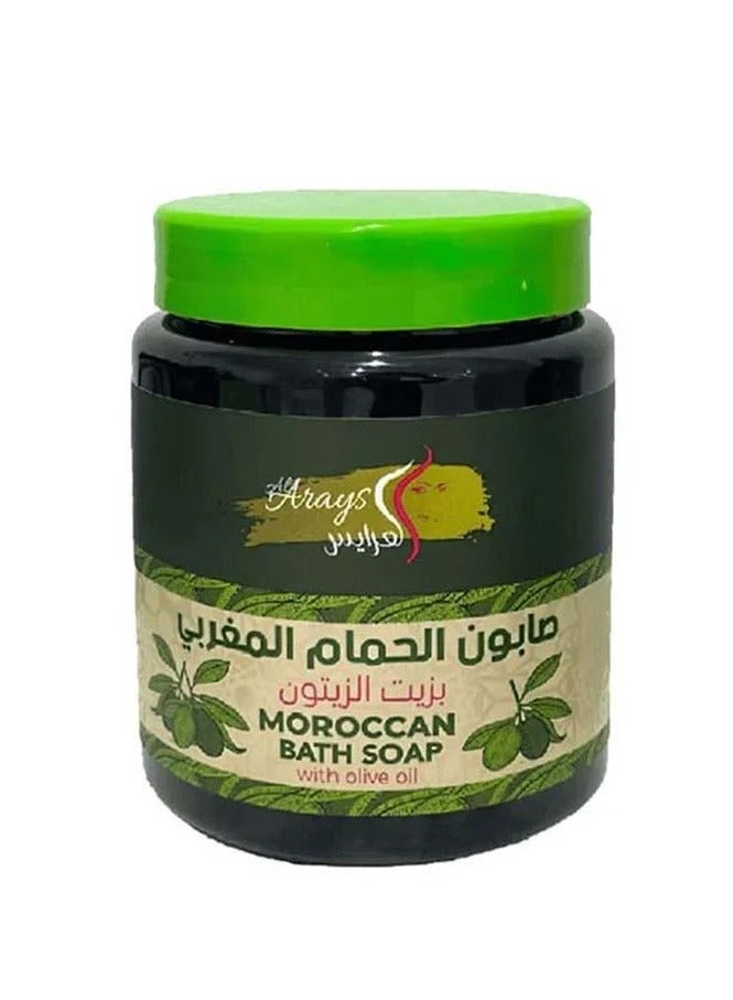 العرايس صابون الحمام المغربي بزيت الزيتون - 700 مل