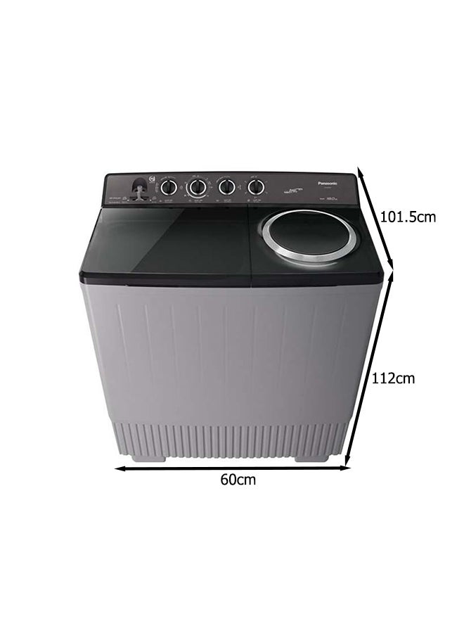 Panasonic Top Load Semi Automatic Washer NAW18XG1BRN Grey - Image 2