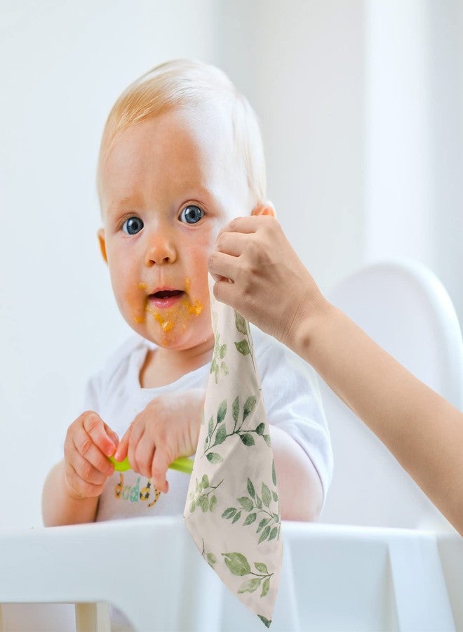 LifeTree Baby Muslin Washcloths, Soft 6 Pack Baby Wash Cloths Unisex for Boys Girls, 70% Viscose from Bamboo and 30% Cotton Bath Face Towels, Bibs for Newborn with Sensitive Skin, 10.6x10.6 inches - Image 2