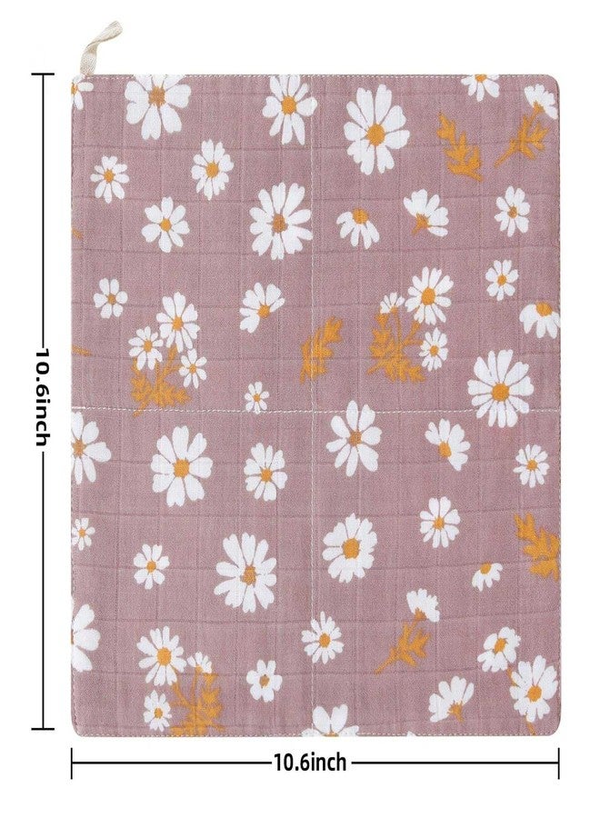 LifeTree Baby Muslin Washcloths, Soft 6 Pack Baby Wash Cloths Unisex for Boys Girls, 70% Viscose from Bamboo and 30% Cotton Bath Face Towels, Bibs for Newborn with Sensitive Skin, 10.6x10.6 inches - Image 4