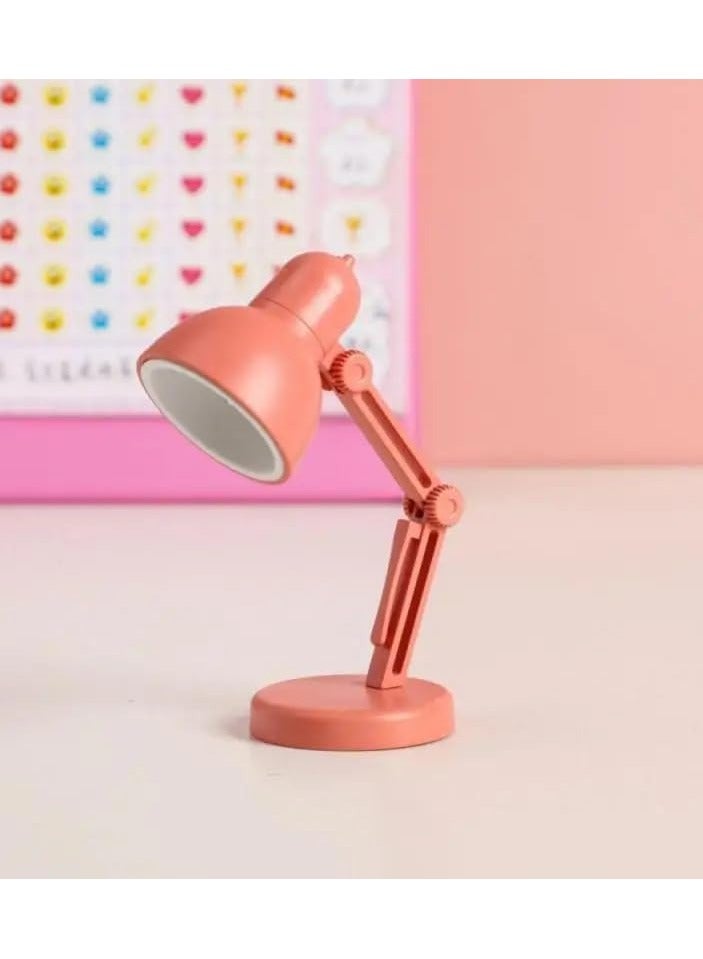 مصباح مكتبي صغير Led قابل للطي مع مشبك على الكتاب ضوء ليلي  (كستنائي) 