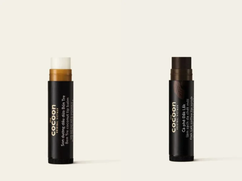 ذا كوكوون أورجنال فيتنام مجموعة مرطب ومقشر شفاه نباتي ٥ جرام لكل منهما