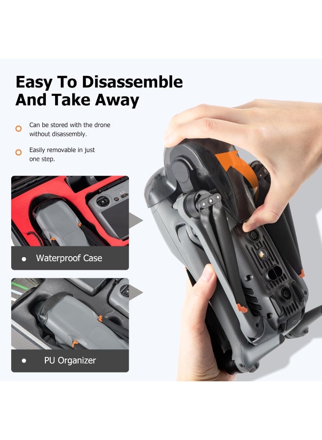 SYOSI Air 3s Gimbal Protector, Lens Cover Obstacle Sensor Avoidance Cap for DJI Air 3s Drone Accessories, Durable and Lightweight Protection for Camera and Sensors - Image 4