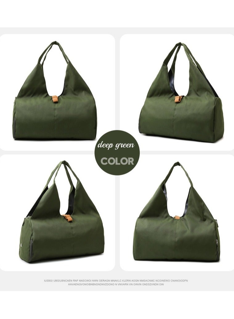 Anna Separate Dry and Wet Independent Shoe Compartment Yoga Mat Tote Fitness Bag - Image 2