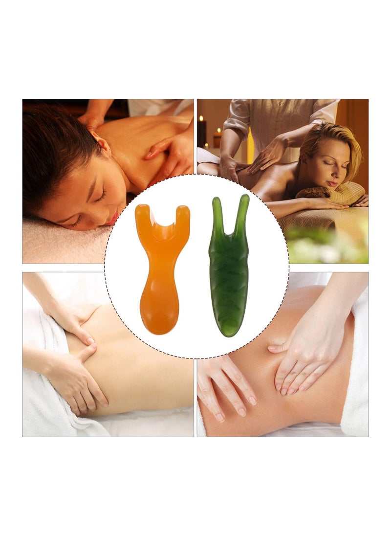 SYOSI - Natural Jade Facial Massage Roller With Gua Sha Scraping Tool Set - Image 1