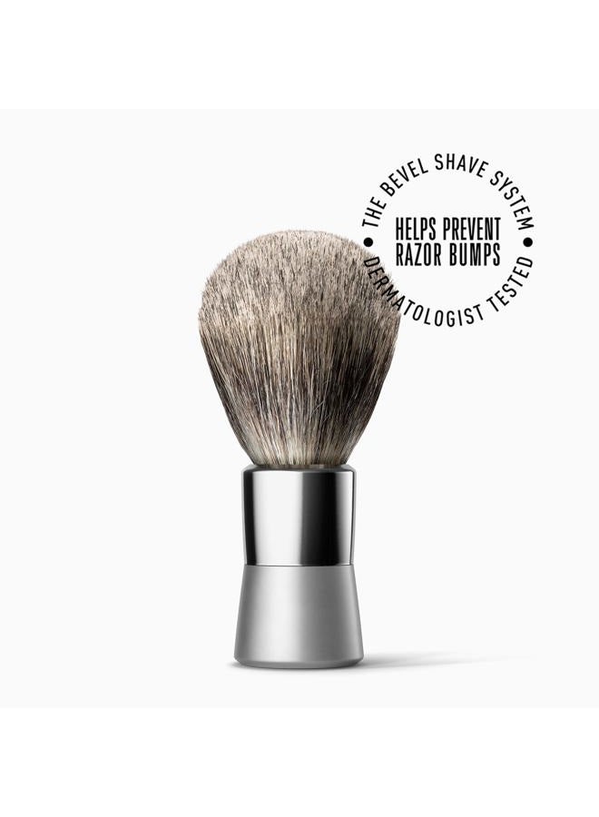 Bevel Luxury Shaving Brush - Vegan Hair Brush for Use With Safety Razor, Exfoliates Skin to Help Prevent Razor Bumps - Image 5