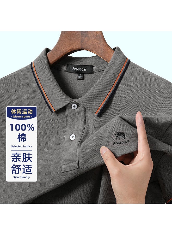 Fomoce men's Summer Cool Polo T-shirt - Image 2