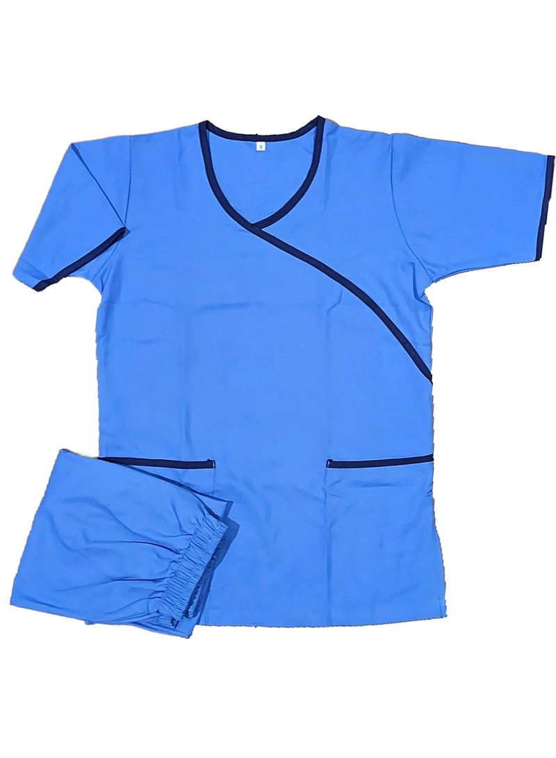 Rannah's Uniform Exquisite Scrub Set Uniform for Women, Beautician, Housemaid, Nurse with Piping - Image 4