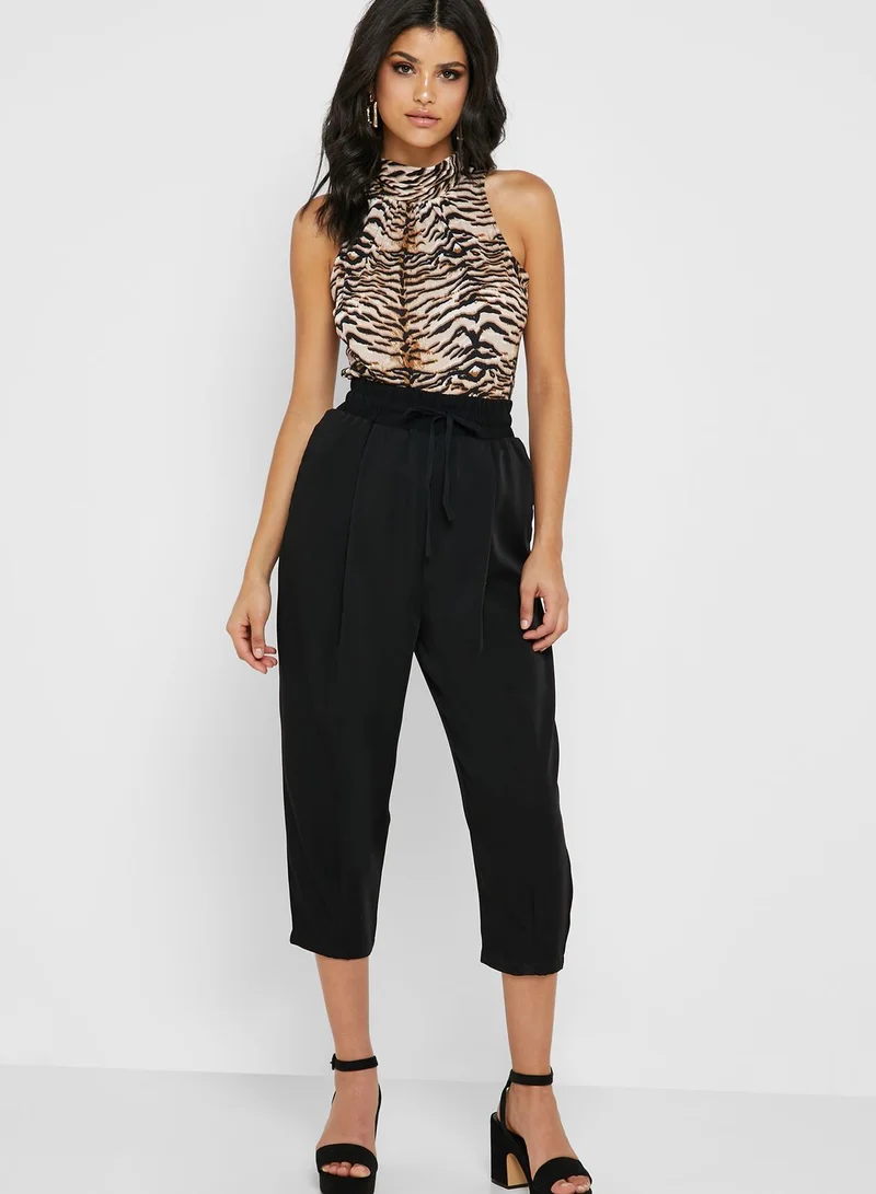 DOROTHY PERKINS Halter Neck Tiger Print Top