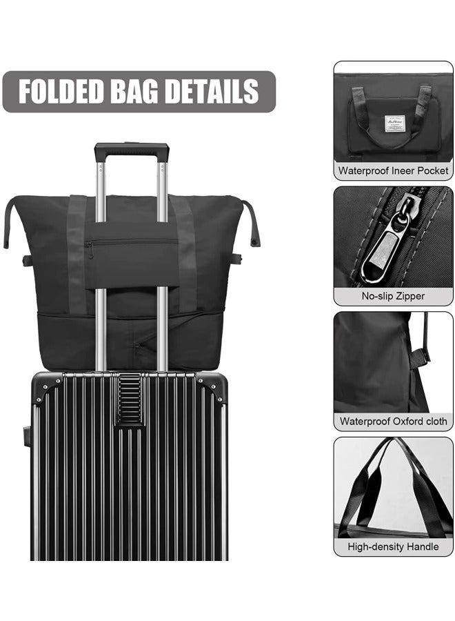 جيجيرو حقيبة سفر من القماش الخشن ذات سعة كبيرة وقابلة للتوسيع - Image 4