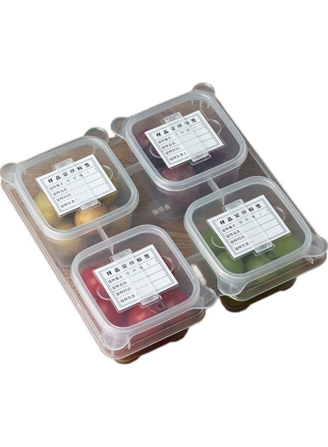 Baijie Food Sample Retention Box Special Labels, Fresh-Keeping Sample Box, Tasting Box, Three-Meal Sample Retention Labels, Double-Sided 400 Sheets - Image 1