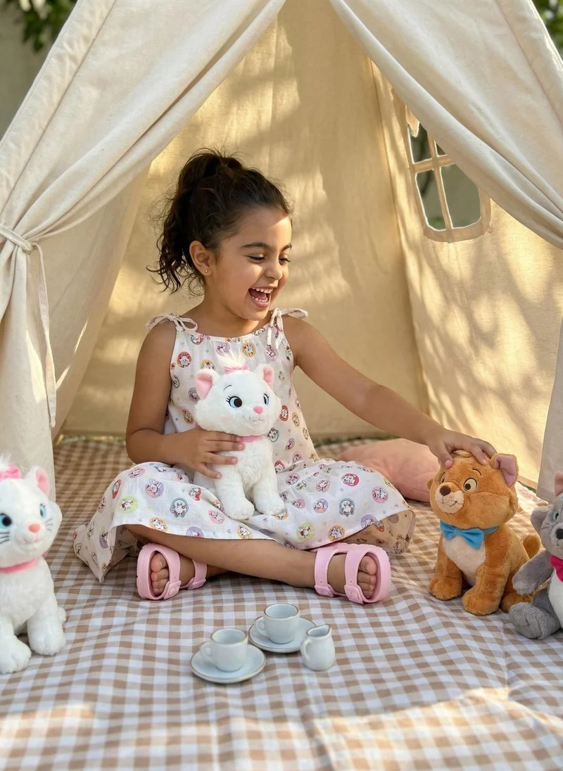 Nautinati  Nautinati Girls' Disney Marie Cat All over Printed A-line Strappy Drop-waist Dress for Women | Best Price UAE