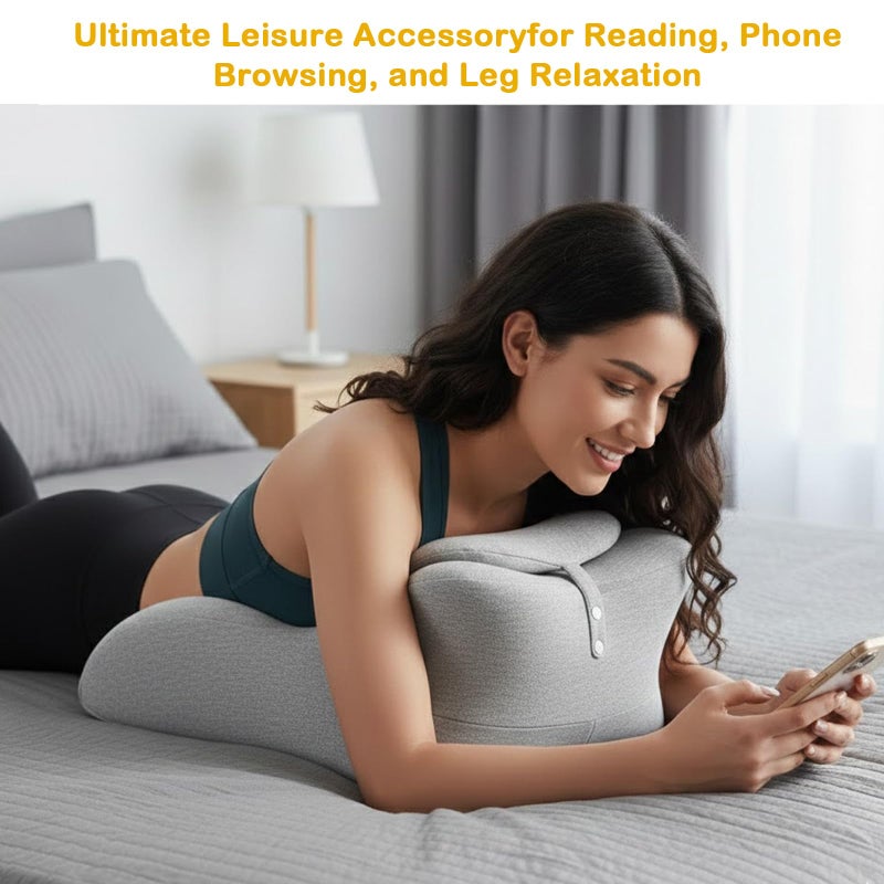StarAneer Memory Foam Ergonomic Wedge Pillow & Reading Pillow â€“ Orthopedic Support for Neck, Back & Legs â€“ Ideal for Sleeping, Elevating & Pressure Relief â€“ Removable Washable Cover - Image 4