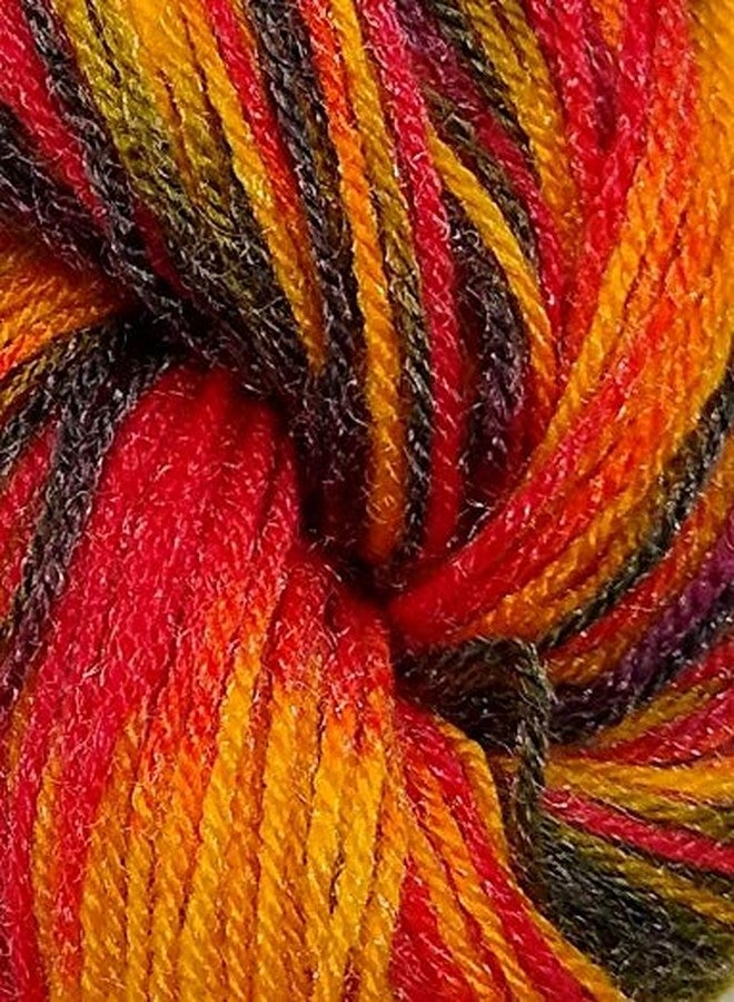 Oswal Knitting Yarn Wool Multi Orange Yellow Black 400gm. Woolen Crochet Yarn Thread. Wool Yarn for Knitting. Woolen Thread. - Image 2