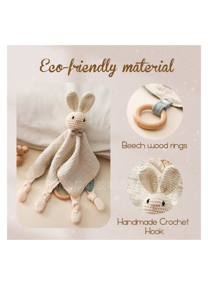 Generic Cross-border baby appeasement towel, baby can bite towel, crochet doll, ringing bell, newborn sleeping toys,Lion - Image 4