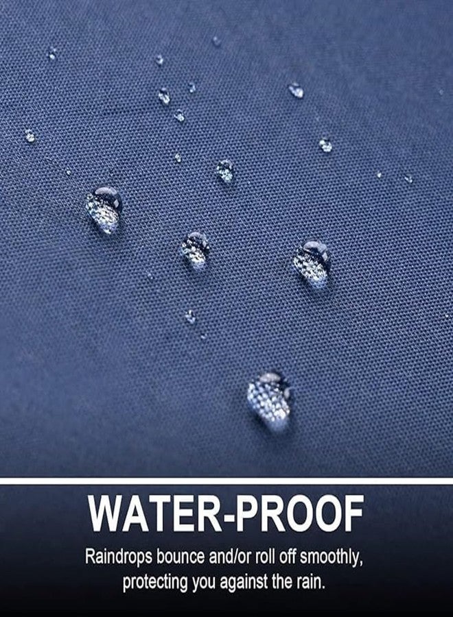 PUSHKH Compact Travel Umbrella Automatic Open and Folding Windproof Umbrella Portable for Outdoor Waterproof Rain Umbrella with Sun Protection & UV Protection, Blue - Image 3