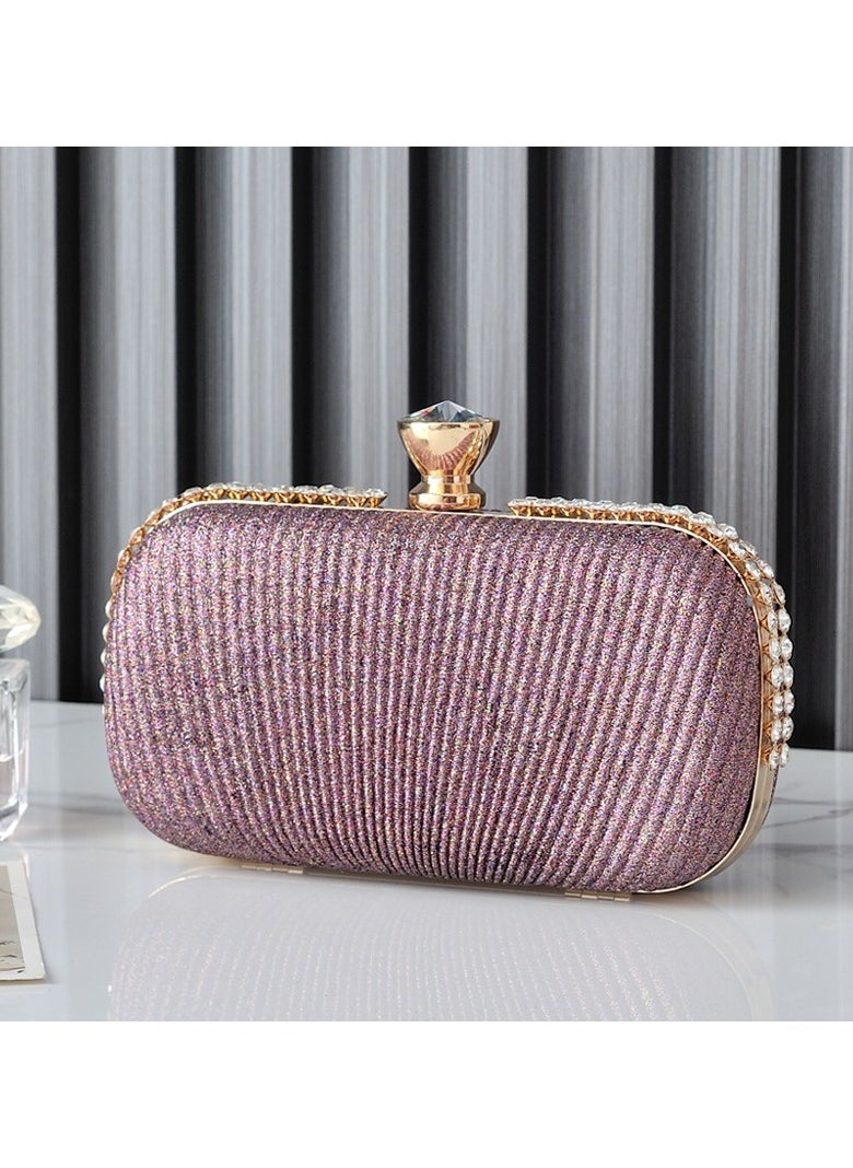 Miluraining - Women Clutch Bag Evening Bag Purse with rhinestone diamond decoration decoration Small Crossbody Bag Handbag Shoulder Bag Satchel Bags Suitable for Party Prom Wedding - Image 1