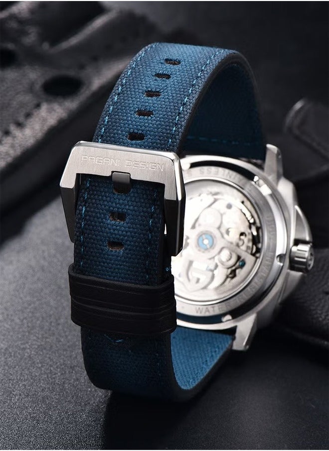PAGANI DESIGN Men's Automatic Mechanical Sports Watch Stainless Steel Waterproof, Sapphire Glass With AR Coating PD1767  - Image 3