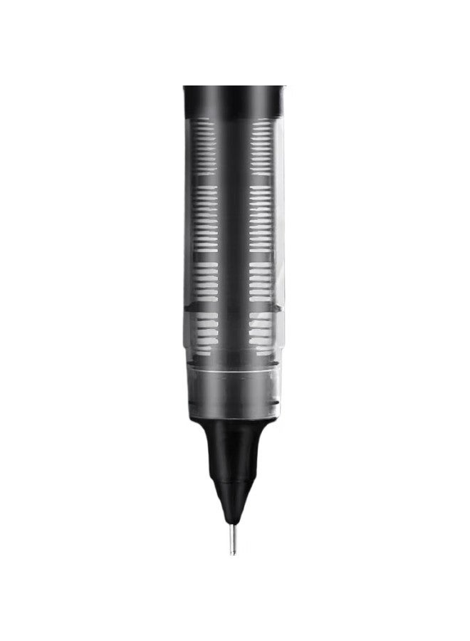 Snowhite Student Quick-Drying Signature Pen, Rollerball Pen, Direct Liquid Pen, Office Supplies, 0.5Mm Gel Pen, Needle Tube, Black, 12 Pens/Box, T26 - Image 3