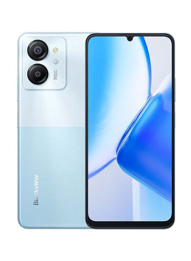 بلاكفيو هاتف Color 8 ثنائي الشريحة باللون الأزرق سعة 8 جيجابايت وذاكرة داخلية سعة 256 جيجابايت ويدعم تقنية الجيل الرابع - إصدار الشرق الأوسط - Image 1