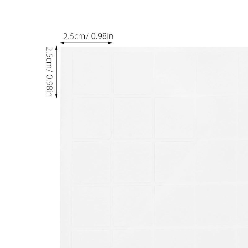 وسادة لاصقة مزدوجة الوجه قابلة للإزالة من الأكريليك 25x25 مم 100 قطعة لتثبيت الجدران في المكتب - Image 3