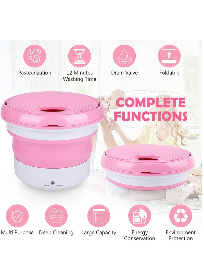 Toshionics - 7L large Capacity Portable Foldable Mini Washing Machine Small Bucket Laundry Washer - Image 1