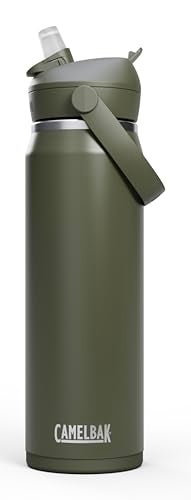 CamelBak Thrive Flip Straw Insulated Stainless Steel Water Bottle Cold Retention Design for Everyday Hydration and Active Use 25oz Moss - Image 1
