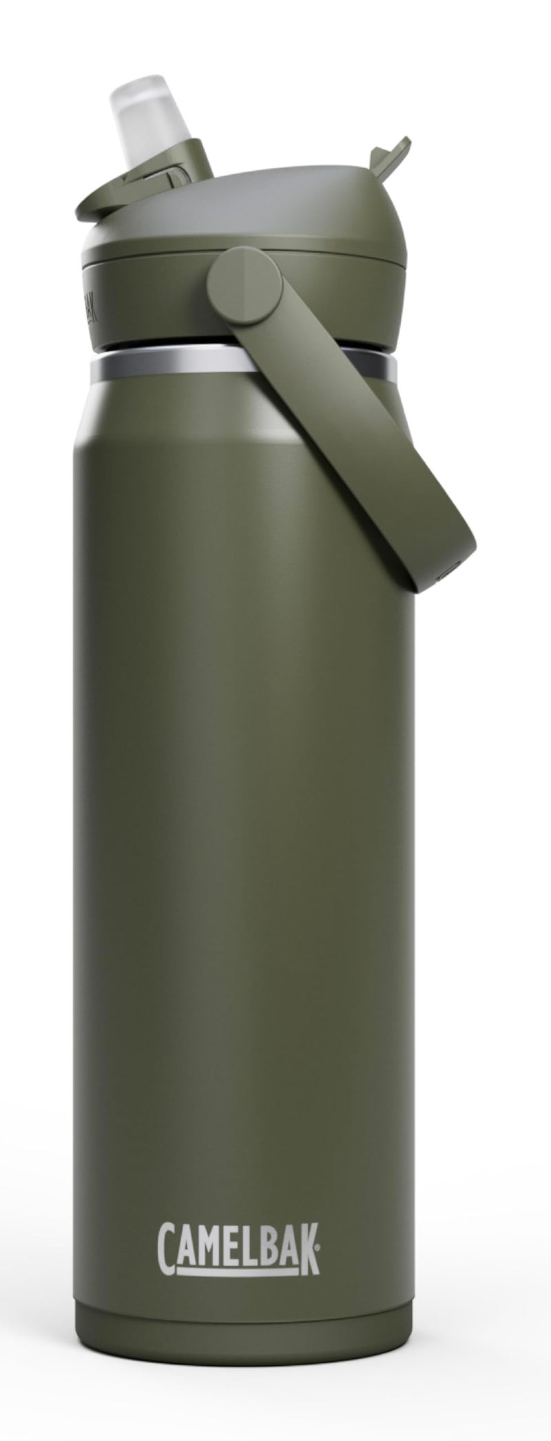 CamelBak Thrive Flip Straw Insulated Stainless Steel Water Bottle Cold Retention Design for Everyday Hydration and Active Use 25oz Moss - Image 2
