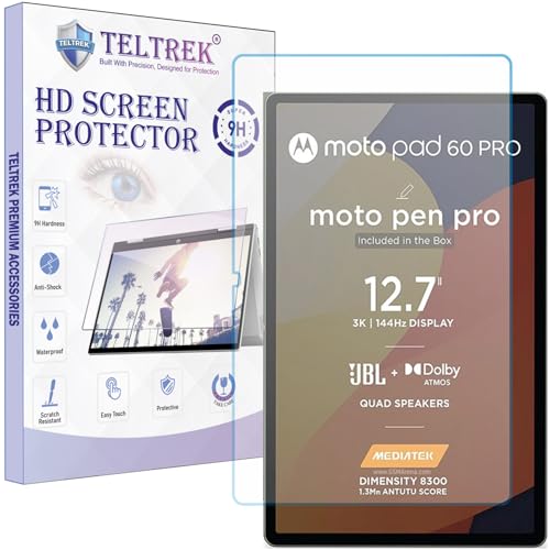 TELTREK Matte Screen Protector Compatible With Moto Pad 60 Pro (12.7" Inch Tablet) Flexible Screen Guard Not a Tempered Glass Screenguard - Image 1