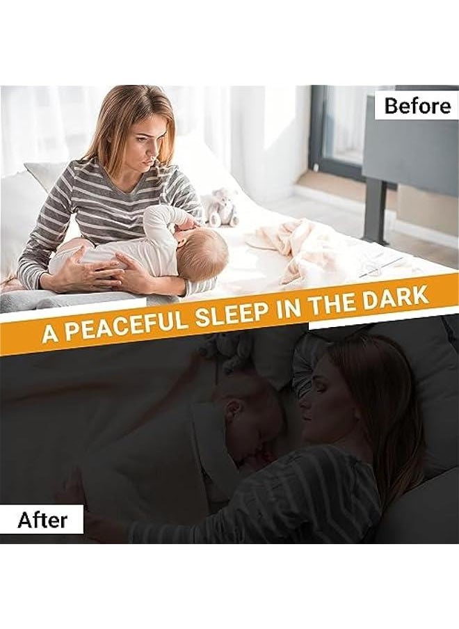 MOXO Blackout Blind, Portable Blackout Blind for Bedroom, Blackout Material, Travel Blackout Blind, Easy to Stick on Blackout Blinds for , Cut at Will, Suitable for Any Window300  145cm  - Image 3