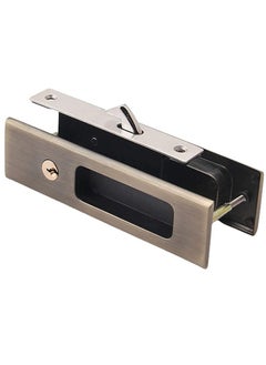 Y&D 6.3 Privacy Pocket Door Lock Hardware with Key Recessed Sliding Mortise Lock, Double Barn Invisible Furniture for 38mm 55mm Thickness Bronze  - Image 3