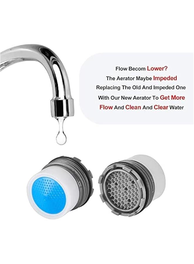 MOXO Kitchen Bathroom Faucet Flow Restrictor Replacement Parts 12 GPM Aerator Insert 6 - Image 3