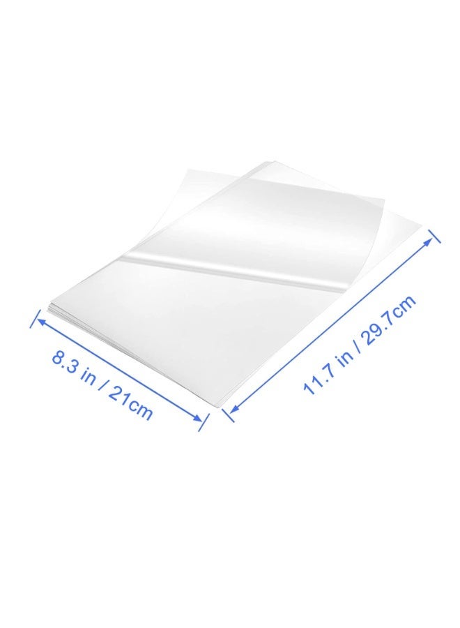 ESHANG Printable Clear Vinyl Sticker Paper for Inkjet Printer, A4 20 Sheets, Waterproof Transparent Sticker Paper for DIY Crafts, Labels, Decals - Image 2