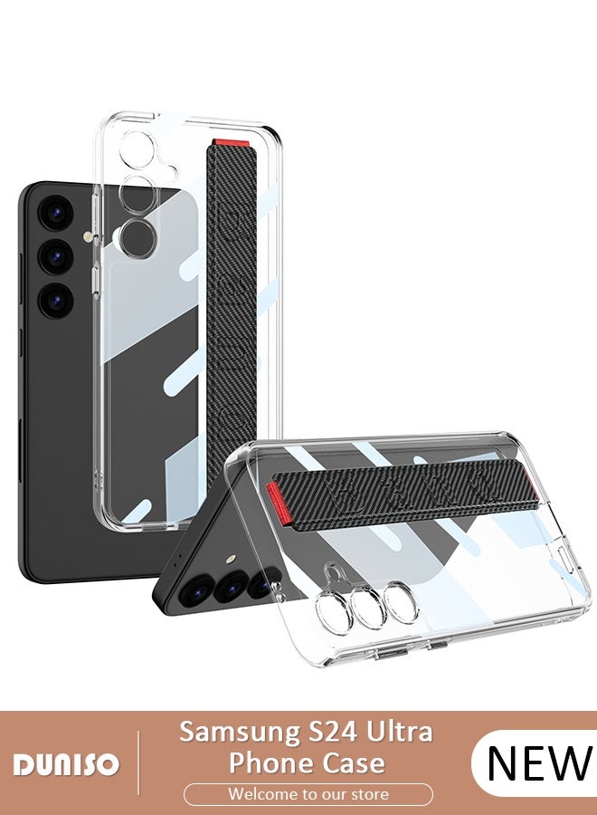 DUNISO Samsung Galaxy S24 Ultra Phone Case Full Body Protective Phone Cover Anti-fall Anti-fingerprint Phone Case with Wristband for Samsung Galaxy S24 Ultra 5G Phone Case  - Image 1