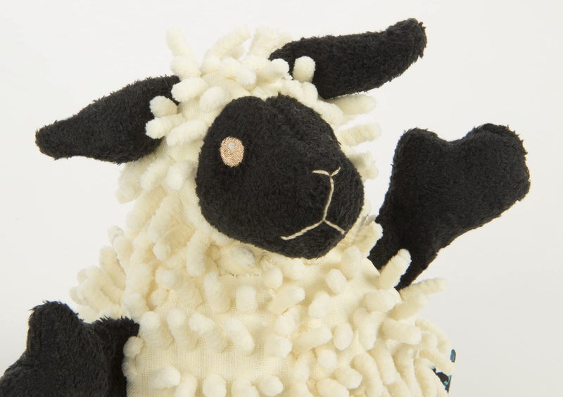 goDog Fuzzy Wuzzy Lamb Squeaky Plush Dog Toy, Chew Guard Technology - Assorted, Small - Image 3