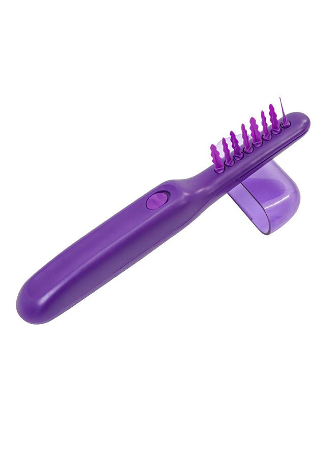 Sharpdo Detangling Comb, Portable Electric Hair Brush Purple Anti Knotting for Travel - Image 1