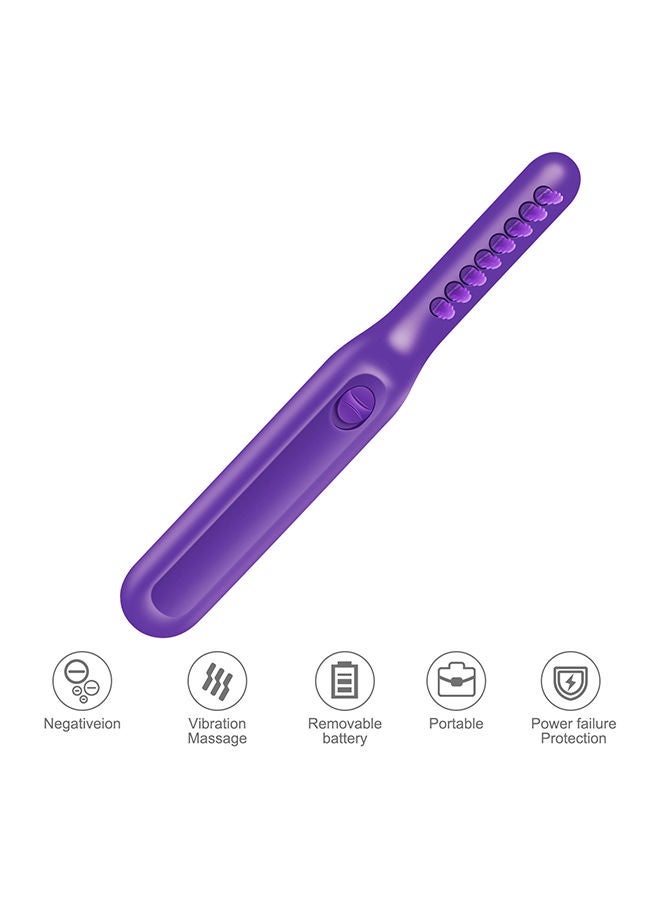 Sharpdo Detangling Comb, Portable Electric Hair Brush Purple Anti Knotting for Travel - Image 5