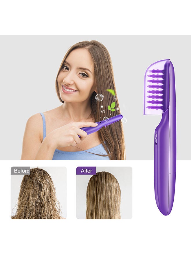 Sharpdo Detangling Comb, Portable Electric Hair Brush Purple Anti Knotting for Travel - Image 2