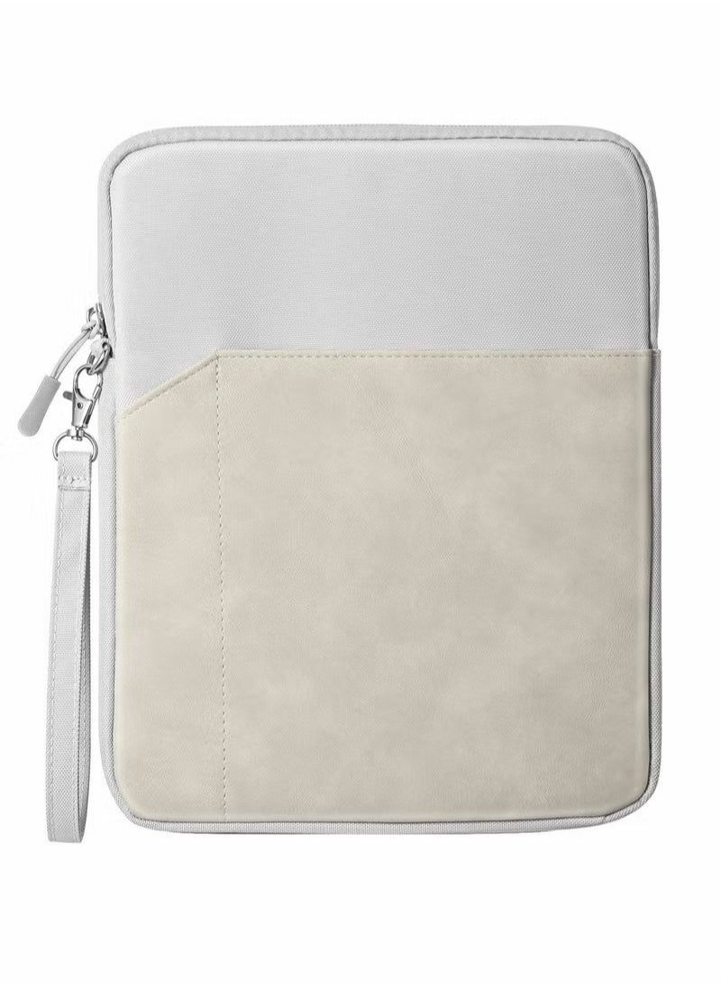 Generic - 9-11 Inch Tablet Sleeve Bag Carrying Case for iPad Pro 11 2021-2018, Air 5/4 10.9, 10.2, Galaxy Tab A8 10.5/Tab S8 11", Surface Go 2/1, Protective with Pocket, Light Gray - Image 1