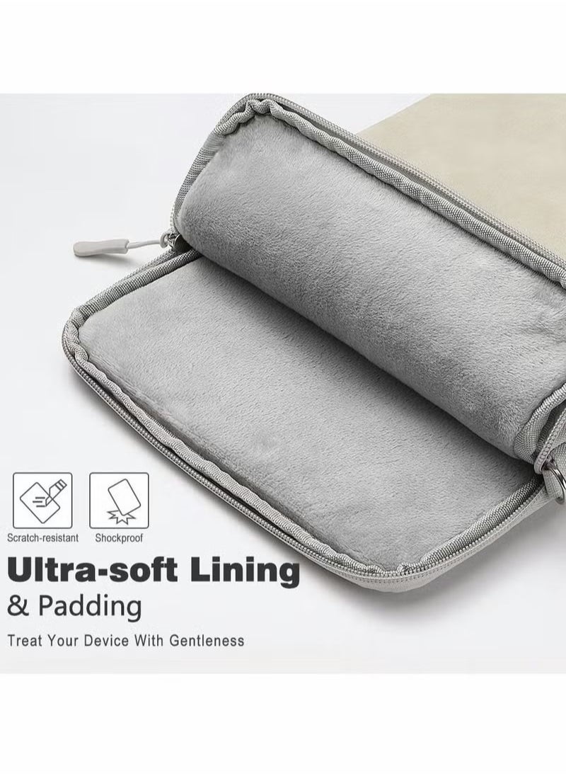 Generic - 9-11 Inch Tablet Sleeve Bag Carrying Case for iPad Pro 11 2021-2018, Air 5/4 10.9, 10.2, Galaxy Tab A8 10.5/Tab S8 11", Surface Go 2/1, Protective with Pocket, Light Gray - Image 1